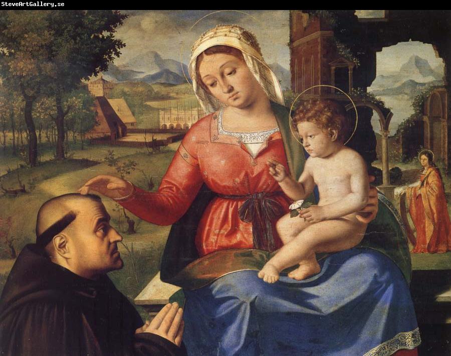 Andrea Previtali The Virgin and Child with a Donor